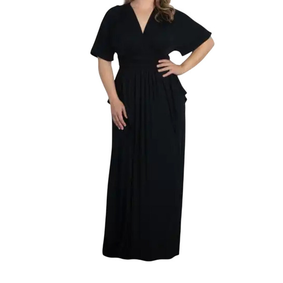 Kiyonna Dress Vienna maxi black size X-Large XL - Picture 1 of 7